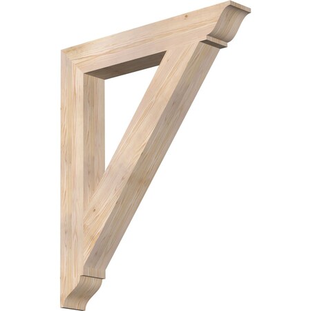 Ekena Millwork Traditional Traditional Smooth Bracket, Douglas Fir, 5 1/2"W x 38"D x 46"H BKT06X38X46TRA01SDF